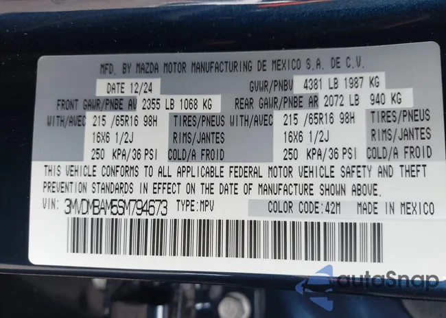 3MVDMBAM5SM794673: 43886319