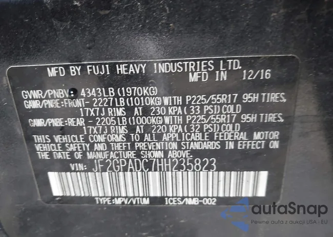 JF2GPADC7HH235823: 43886335