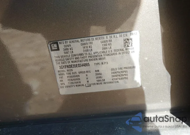 3GYFNDE35ES544865: 43886345