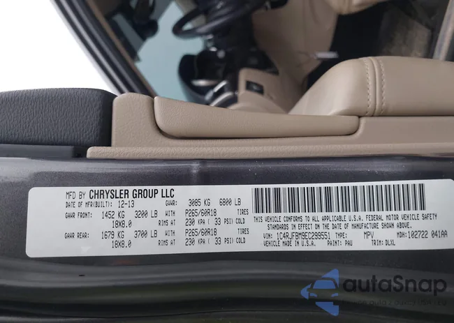 1C4RJFBM9EC299551: 43885513