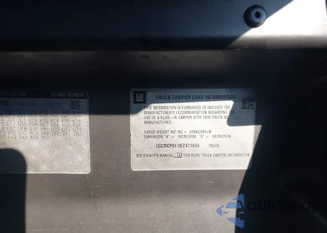 1GCRCPEC0EZ411833: 43885515