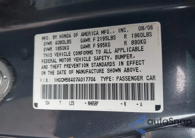 1HGCM56407A017704: 43885526