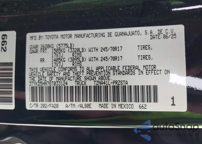 3TYKD5HN7ST033124: 43885536