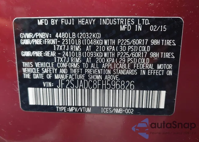 JF2SJADC8FH596826: 43885554