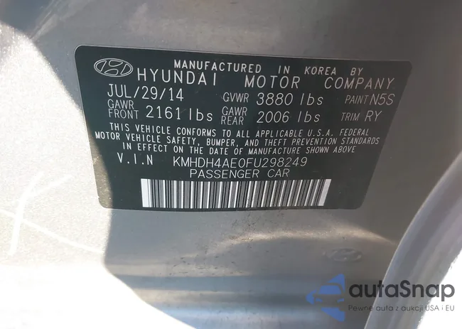 KMHDH4AE0FU298249: 43885662