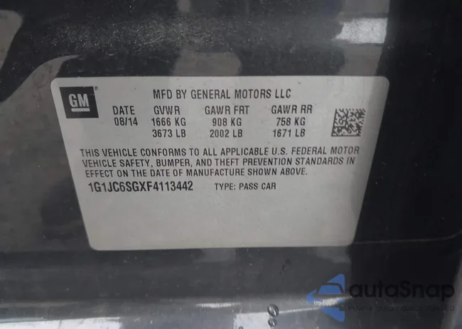 1G1JC6SGXF4113442: 43886883