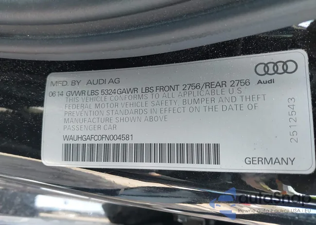 WAUHGAFC0FN004581: 43887143