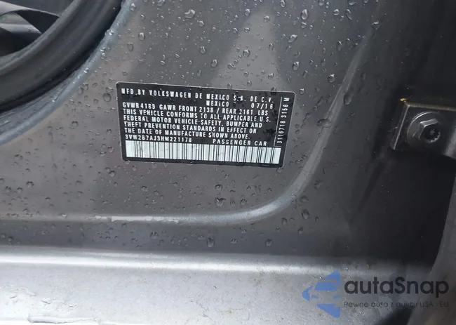 3VW2B7AJ3HM221178: 43887164