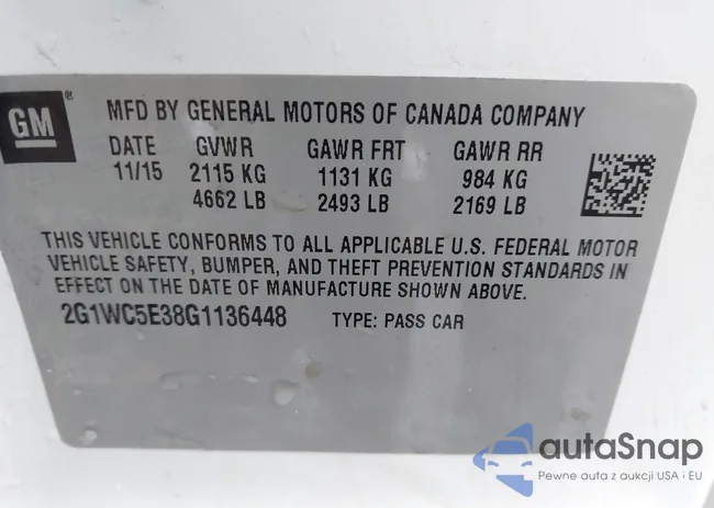 2G1WC5E38G1136448: 43887194