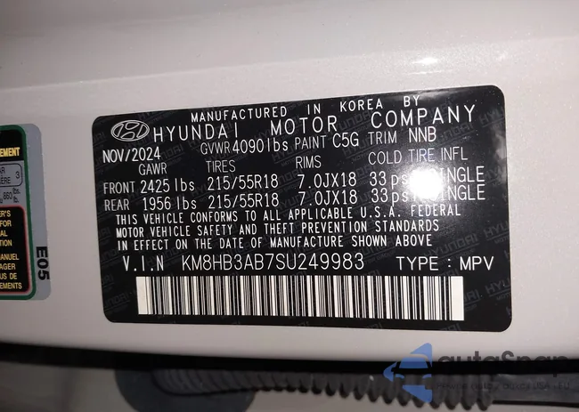 KM8HB3AB7SU249983: 43887384