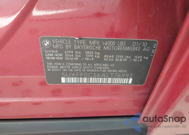 5UXFF0C56ALT76992: 43887407