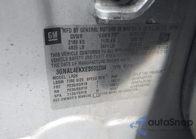 3GNAL4EKXES603204: 43886516