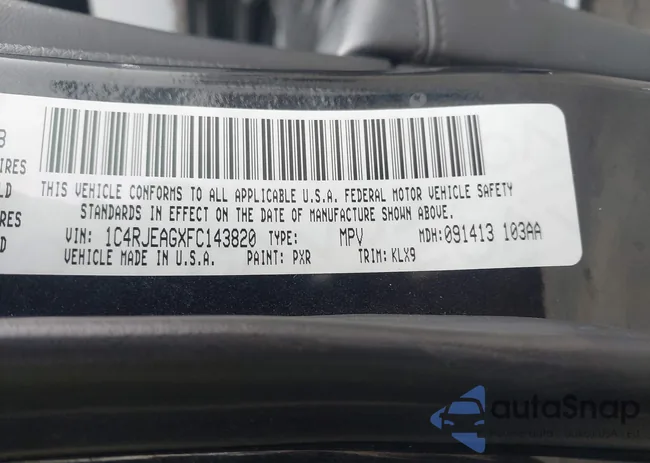 1C4RJEAGXFC143820: 43886640