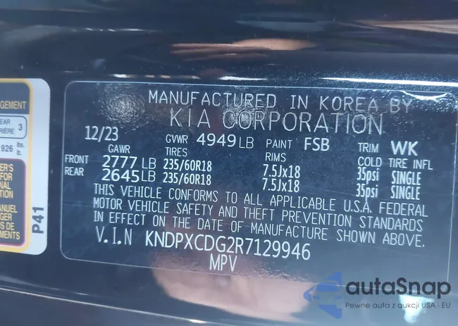 KNDPXCDG2R7129946: 43886771