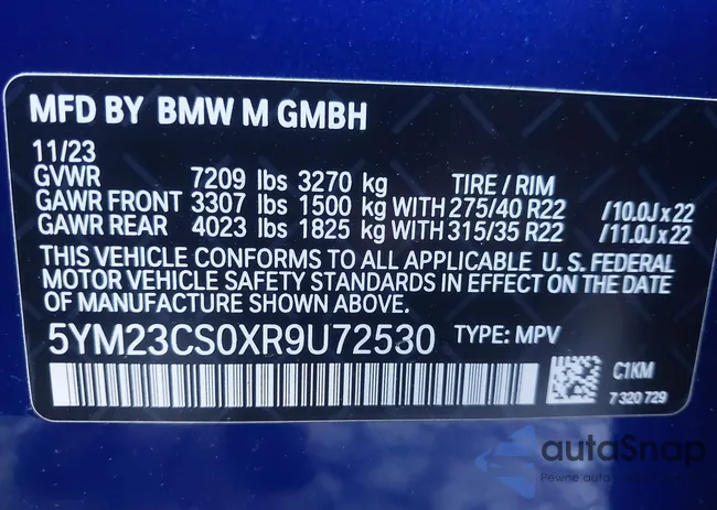 5YM23CS0XR9U72530: 43887850