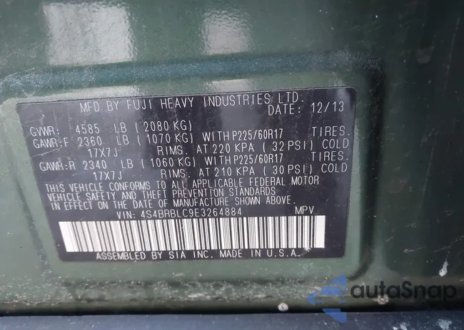 4S4BRBLC9E3264884: 43887869