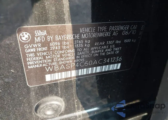 WBASP4C50AC341236: 43887909