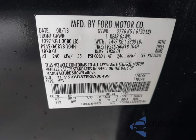 1FM5K8D87EGA36499: 43888153