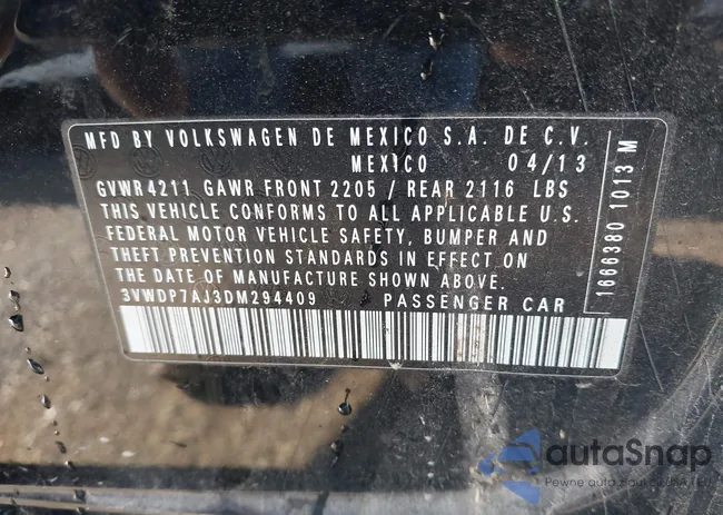 3VWDP7AJ3DM294409: 43887568