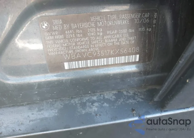 WBAVC93517KX56408: 43887719