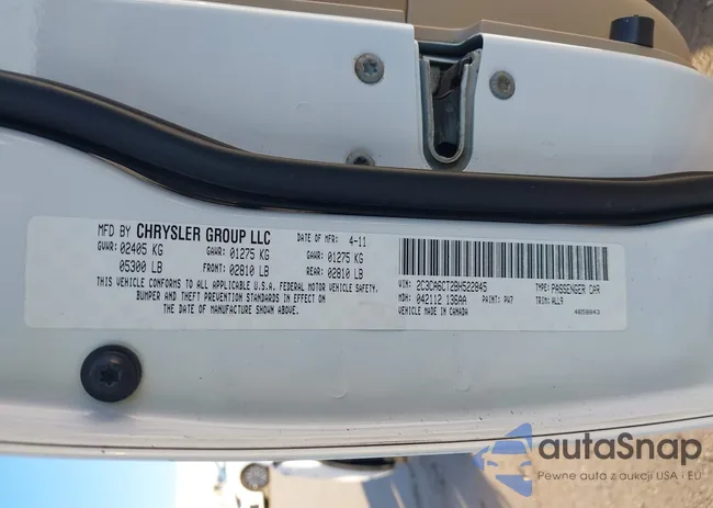 2C3CA6CT2BH522845: 43887723