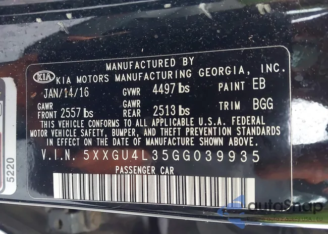 5XXGU4L35GG039935: 43887758