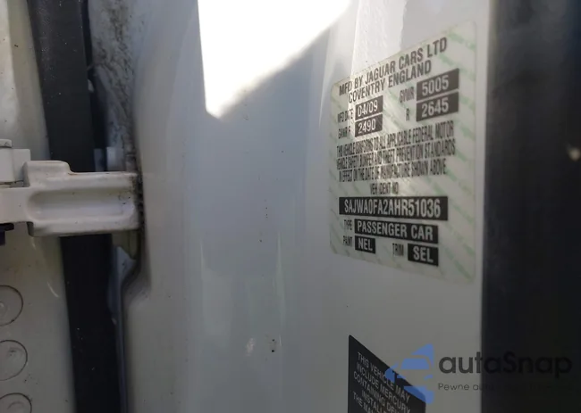 SAJWA0FA2AHR51036: 43889063