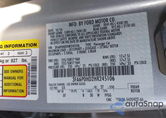 3FA6P0HD2HR245106: 43889216