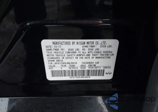 JN1EV7AR9JM439918: 43889245