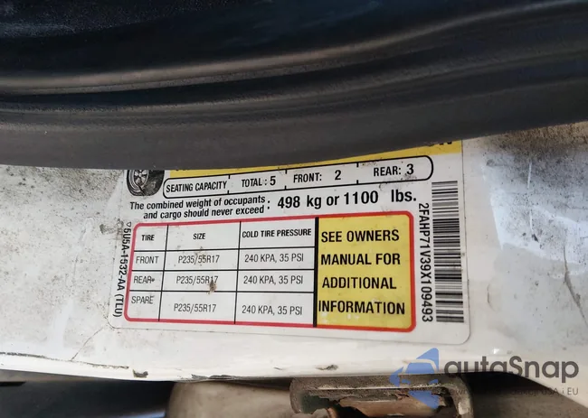 2FAHP71V39X109493: 43889266