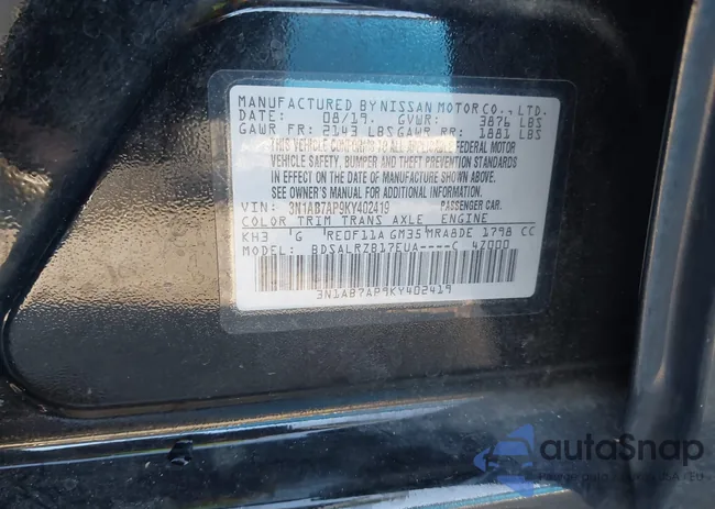 3N1AB7AP9KY402419: 43889301