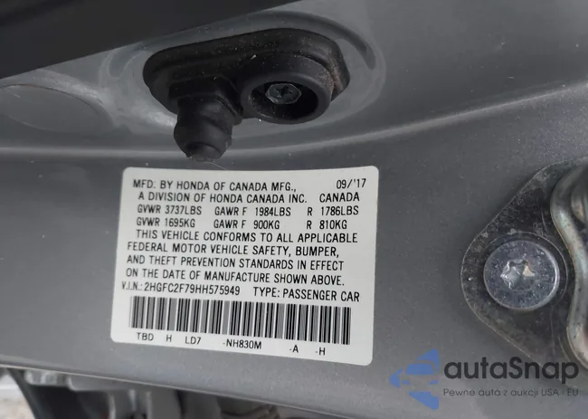 2HGFC2F79HH575949: 43889355