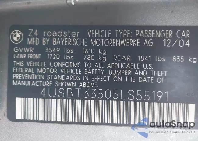 4USBT33505LS55191: 43888706