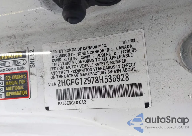 2HGFG12978H536928: 43888746