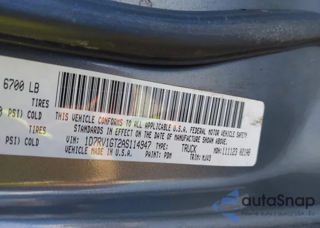 1D7RV1GT2AS114947: 43889973