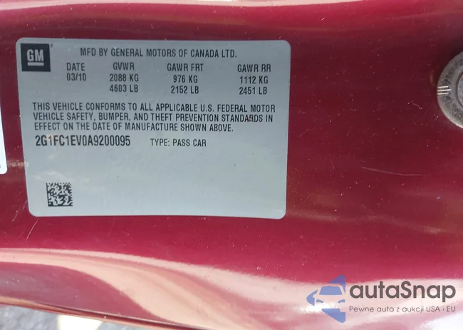 2G1FC1EV0A9200095: 43890054