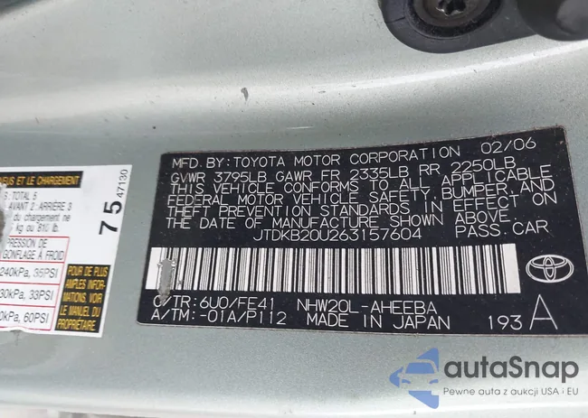 JTDKB20U263157604: 43890250