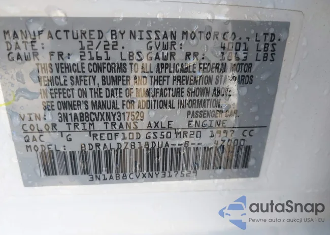 3N1AB8CVXNY317529: 43890348