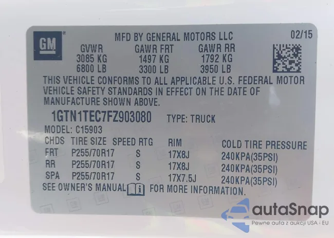 1GTN1TEC7FZ903080: 43889467