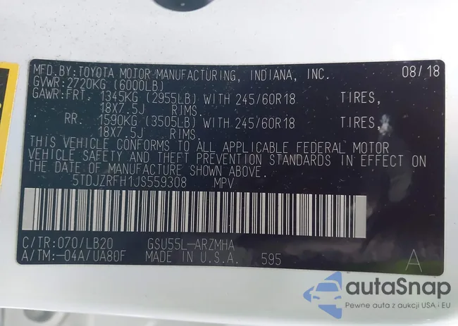 5TDJZRFH1JS559308: 43889701