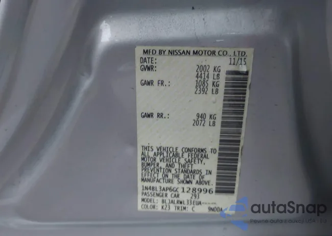 1N4BL3AP6GC128996: 43890873