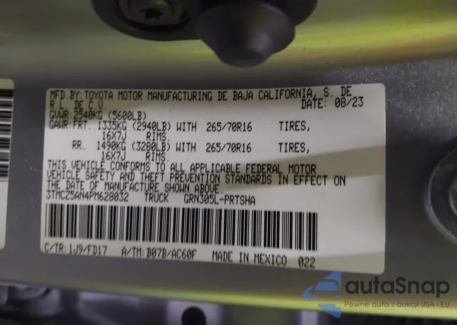 3TMCZ5AN4PM628032: 43890902