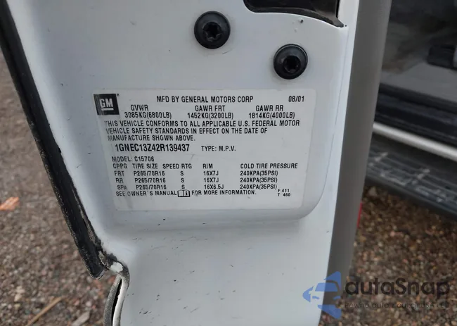 1GNEC13Z42R139437: 43890907