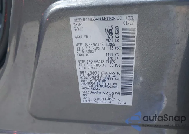 5N1DL0MN2HC521676: 43890941