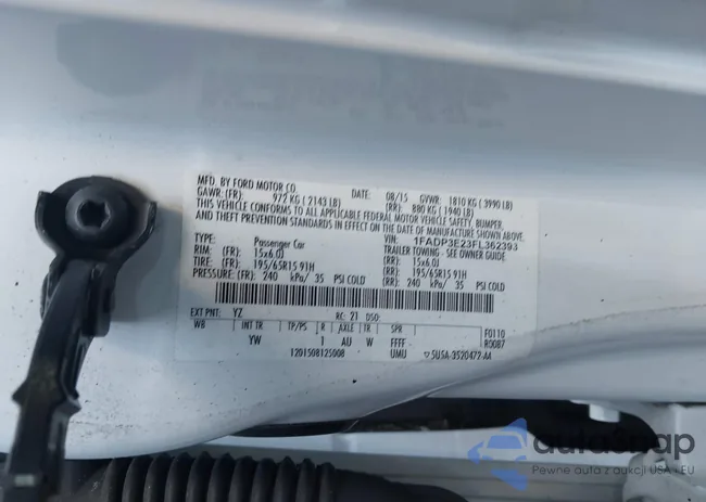 1FADP3E23FL362393: 43891060