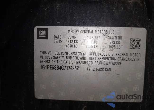 1G1PE5SB4G7174952: 43891128