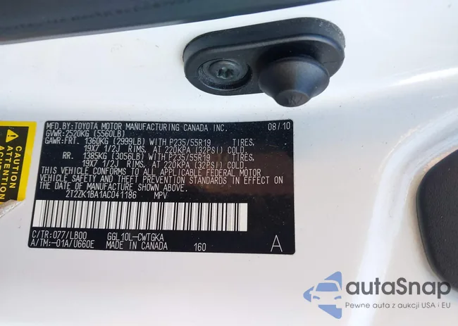 2T2ZK1BA1AC041186: 43891336