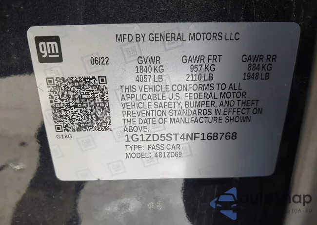 1G1ZD5ST4NF168768: 43891400