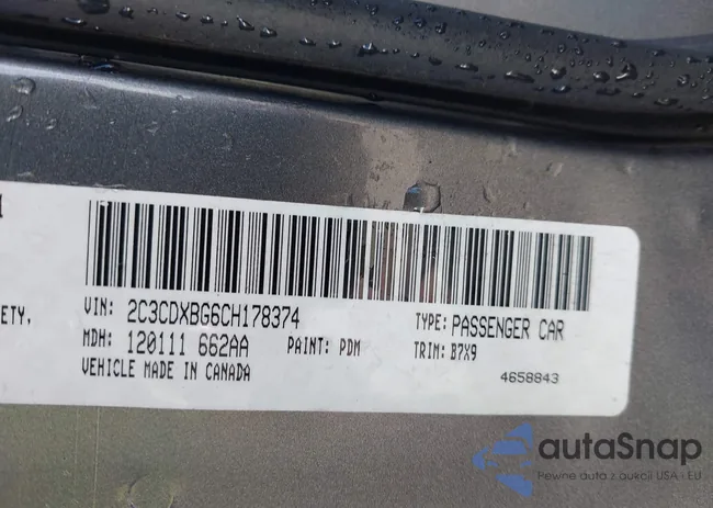 2C3CDXBG6CH178374: 43890471