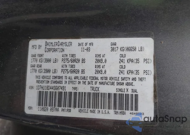 1D7HU18D44S607491: 43890473